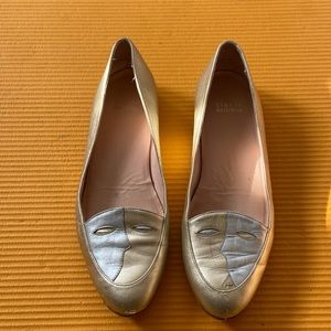 Vintage Stuart Weitzman “Mask Yin Yang” Leather Loafers Women’s size 8